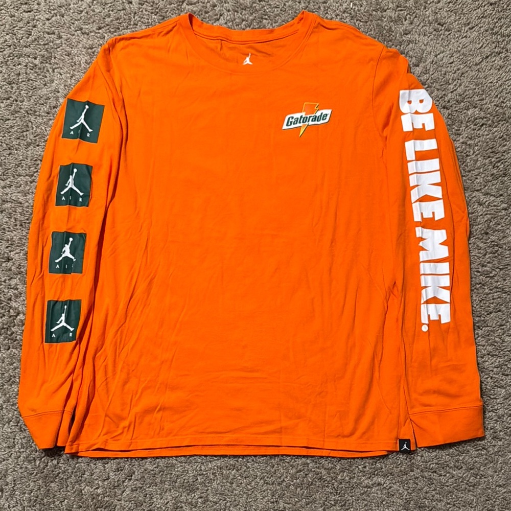 Jordan x Gatorade Orange Long Sleeve Tee